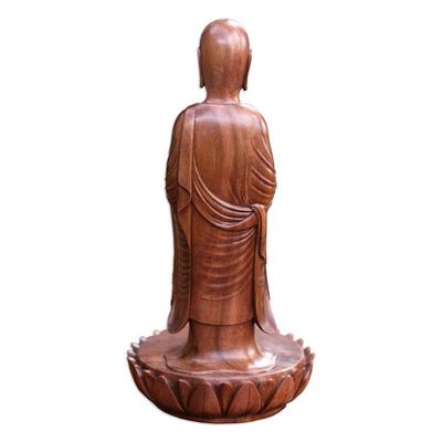 Alternate image for Unique Suar Wood Sculpture Buddhas Holy Blessing