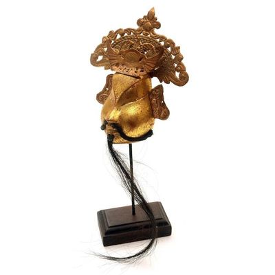 Alternate image for Handmade Wood and Copper Mask on Stand Royal Elder