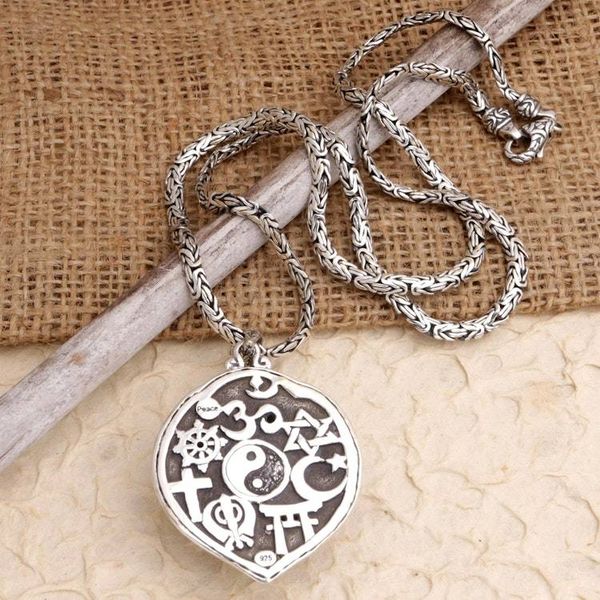 Alternate image for World Peace Project Sterling Silver Peace Necklace Peace at Heart
