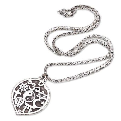 Alternate image for World Peace Project Sterling Silver Peace Necklace Peace at Heart