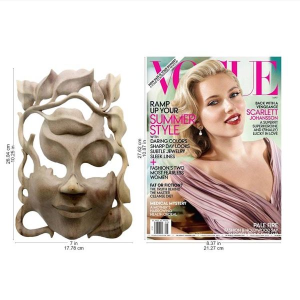 Alternate image for Handcrafted Contemporary Leaf Mask Quirky