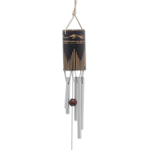 Alternate image for Bamboo and Aluminum Wind Chime Hand Made in Bali Singing Vines