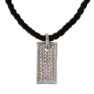 Primary image for Mens Sterling Silver Pendant Necklace Patience