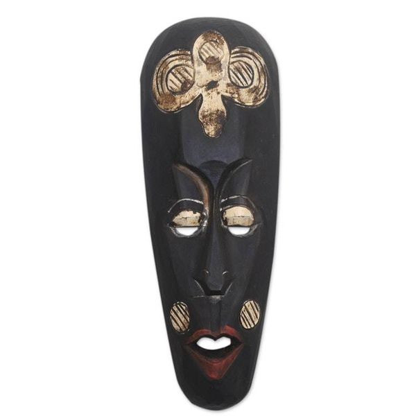 Alternate image for Lombok Style Rinjani Tribe Wall Wood Mask Carved by Hand Rinjani Ancestor