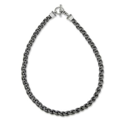 Alternate image for Mens sterling silver necklace Naga Braid