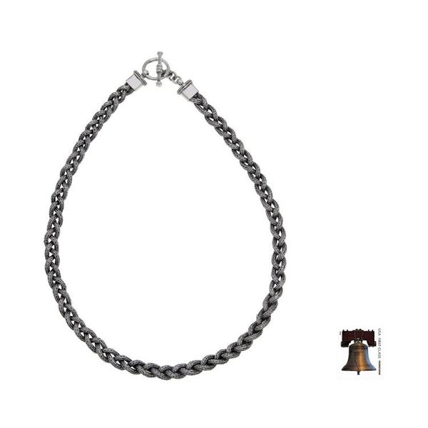 Alternate image for Mens sterling silver necklace Naga Braid