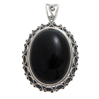 Alternate image for Onyx pendant Midnight Lace