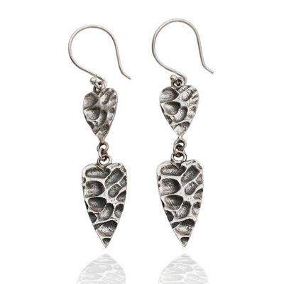 Primary image for Modern Oxidized Sterling Silver Dangle Earrings from Bali Timeless Vestiges