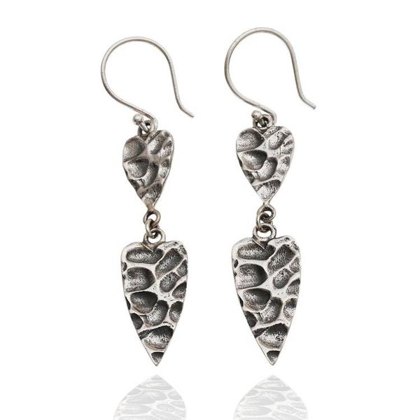 Alternate image for Modern Oxidized Sterling Silver Dangle Earrings from Bali Timeless Vestiges