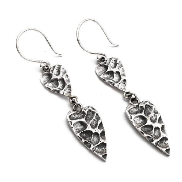 Alternate image for Modern Oxidized Sterling Silver Dangle Earrings from Bali Timeless Vestiges