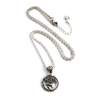 Alternate image for Sterling Silver Pendant Necklace of Deity Shiva from Bali Dancing Shiva