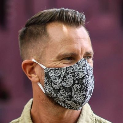 Primary image for Hand Made Paisley Cotton Face Masks from Java Set of 3 Perfect in Paisley
