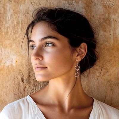 Alternate image for Fantasy-Inspired Star-Themed Sterling Silver Dangle Earrings Forever Constellation
