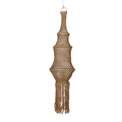 Alternate image for Jute Macrame Indoor Decorative Accent and Hanging Lamp Organic Touch