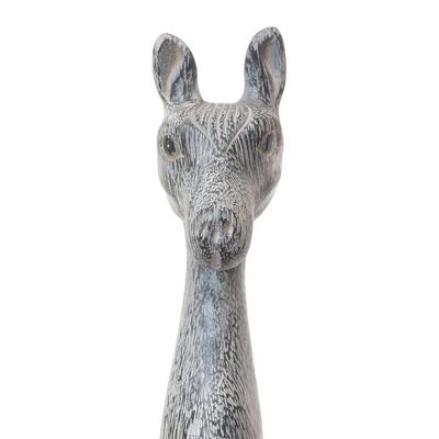 Alternate image for Hand Carved Black and White Suar Wood Horse Back Scratcher Horsing Around