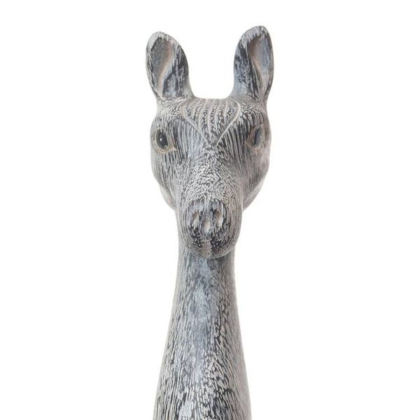 Alternate image for Hand Carved Black and White Suar Wood Horse Back Scratcher Horsing Around