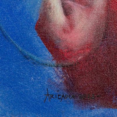Alternate image for Artistic Nude Acrylic and Oil Painting in Intense Hues Fleur