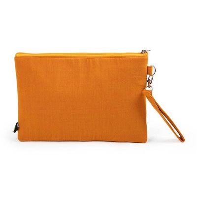Alternate image for Javanese Handwoven Lurik Patchwork Cotton Wristlet Clutch Stripes and Glam