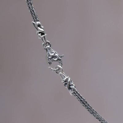 Alternate image for Sterling Silver Sword Pendant Necklace from Indonesia Sword of Airlangga