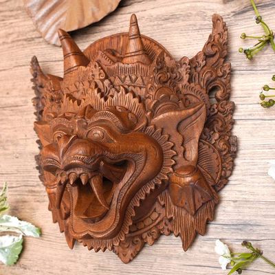 Alternate image for Balinese Cultural Wood Hanuman Monkey Deity Mask  Heroic Monkey