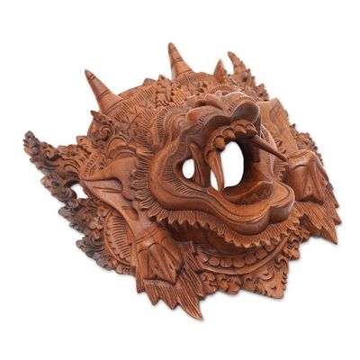 Alternate image for Balinese Cultural Wood Hanuman Monkey Deity Mask  Heroic Monkey