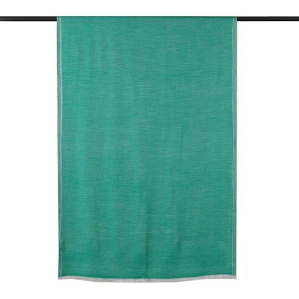 Alternate image for Artisan-Made Turquoise Fringed 100 Modal Shawl From India Fusions of Turquoise