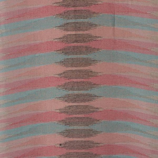 Alternate image for Pastel-Palette Handwoven Fringed Striped 100 Modal Shawl My Pastel Paths