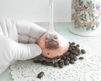 Alternate image for Copper & Silver Coffee Measuring Spoon