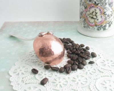Alternate image for Copper & Silver Coffee Measuring Spoon