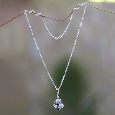 Alternate image for Garnet pendant necklace Forest Mushroom