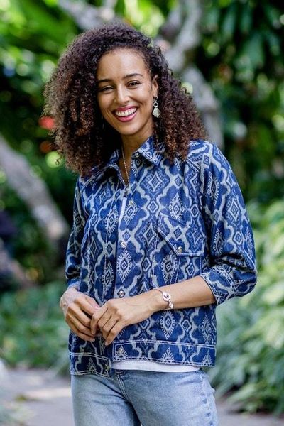 Primary image for Woven Cotton Jacket from Java Grey Eyes
