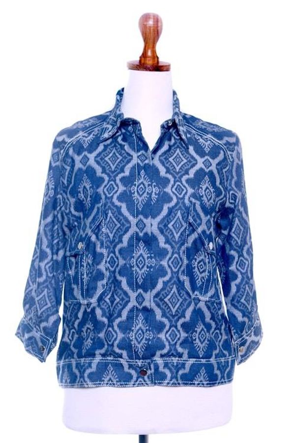 Alternate image for Woven Cotton Jacket from Java Grey Eyes