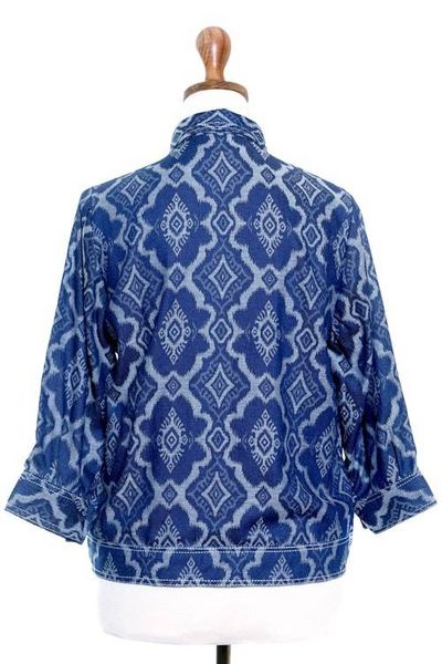 Alternate image for Woven Cotton Jacket from Java Grey Eyes