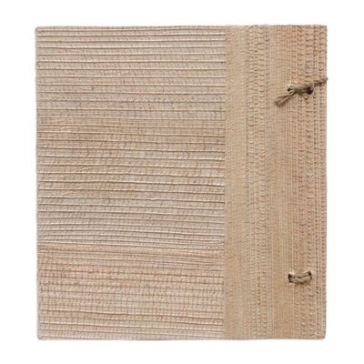 Alternate image for Eco-Friendly Leaf-Themed Journal Handmade from Natural Fiber Spring Memories