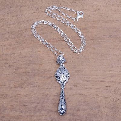 Primary image for Vine Motif Sterling Silver Pendant Necklace from Bali Ubud Garden