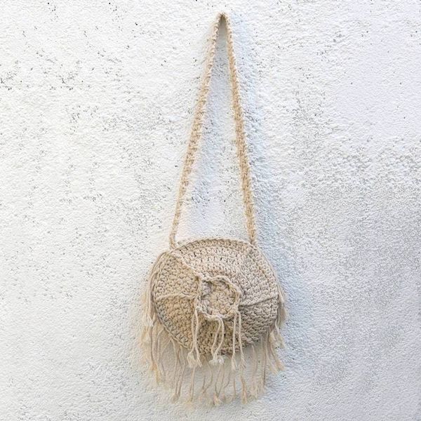 Alternate image for Balinese Cotton Crocheted Shoulder Bag Circle of Beauty