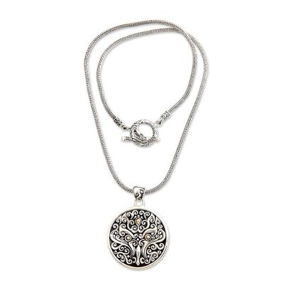 Alternate image for Mens gold accent pendant necklace Tree of Trunyan