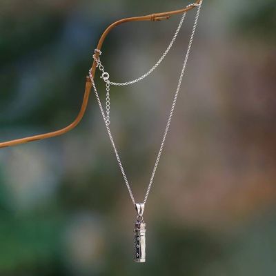 Primary image for Classic Balinese Sterling Silver Locket Pendant Necklace Paradisial Dew