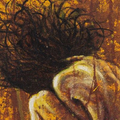 Alternate image for Original Signed Acrylic Nude Portrait Nudetopia IV