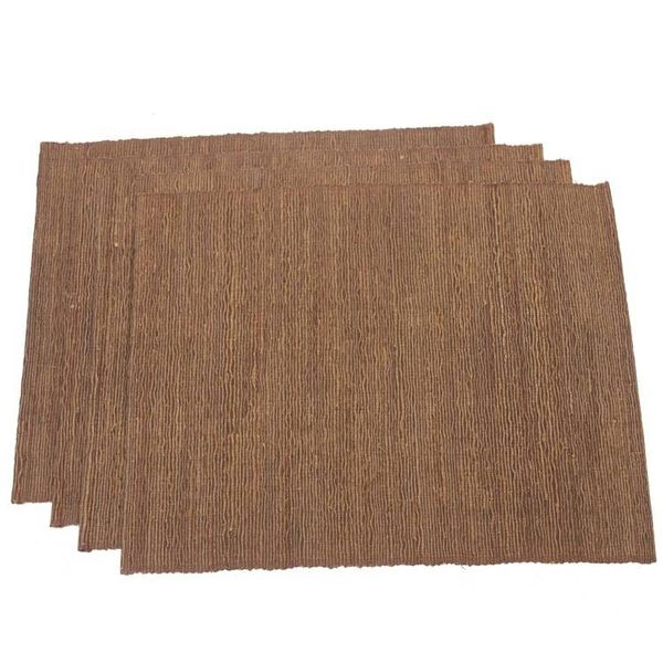 Alternate image for Cotton and Natural Fiber Placemats from Bali Set of 4 Dark Espresso