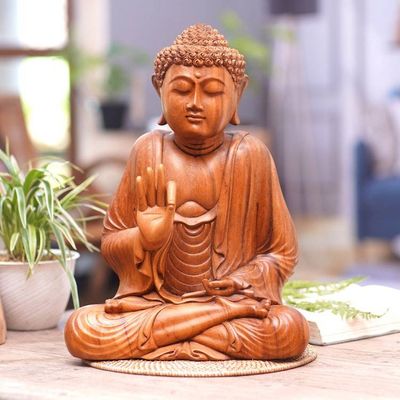Primary image for Indonesian Wood Sculpture Buddha