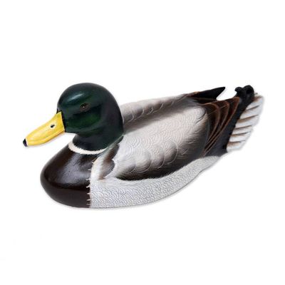 Alternate image for Wood Duck Sculpture Male Mallard