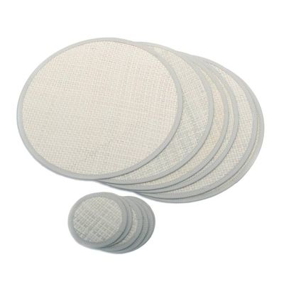 Alternate image for Round Woven Pandanus Leaf Placemats and Coasters Set of 6 Nature in the Round