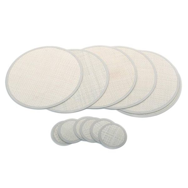 Alternate image for Round Woven Pandanus Leaf Placemats and Coasters Set of 6 Nature in the Round