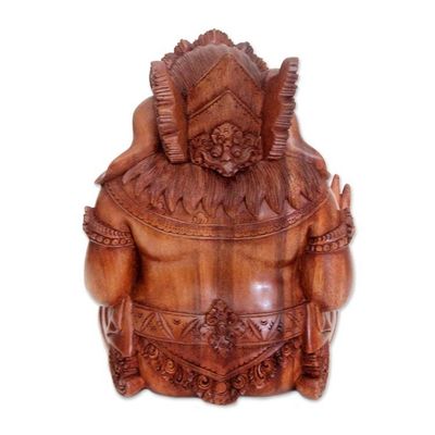 Alternate image for Wood statuette Kind Ganesha