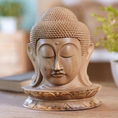 Primary image for Hand Made Hibiscus Wood Buddha Sculpture I am You