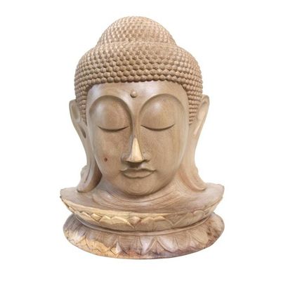 Alternate image for Hand Made Hibiscus Wood Buddha Sculpture I am You