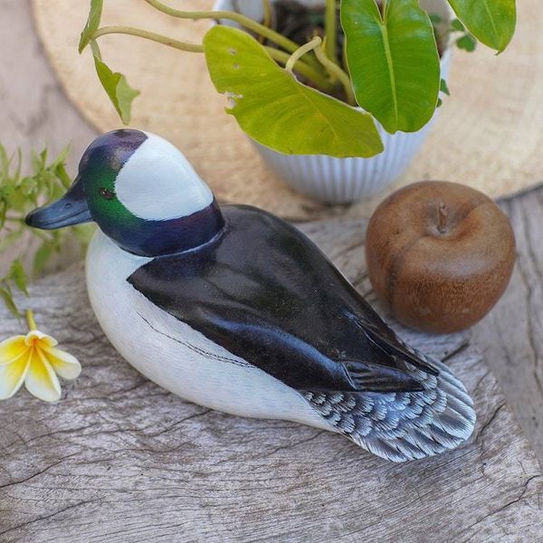 Alternate image for Wood Bird Sculpture Male Bufflehead Duck