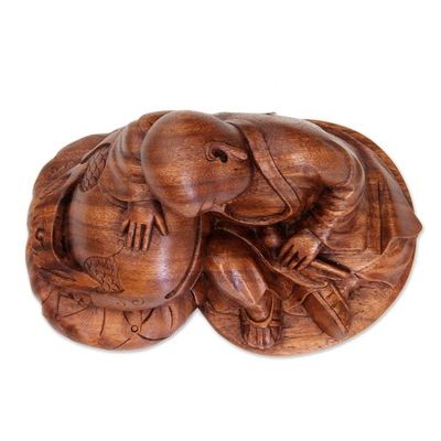 Alternate image for Hand Carved Buddhism Sculpture Quiescent Buddha