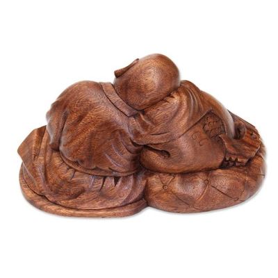 Alternate image for Hand Carved Buddhism Sculpture Quiescent Buddha